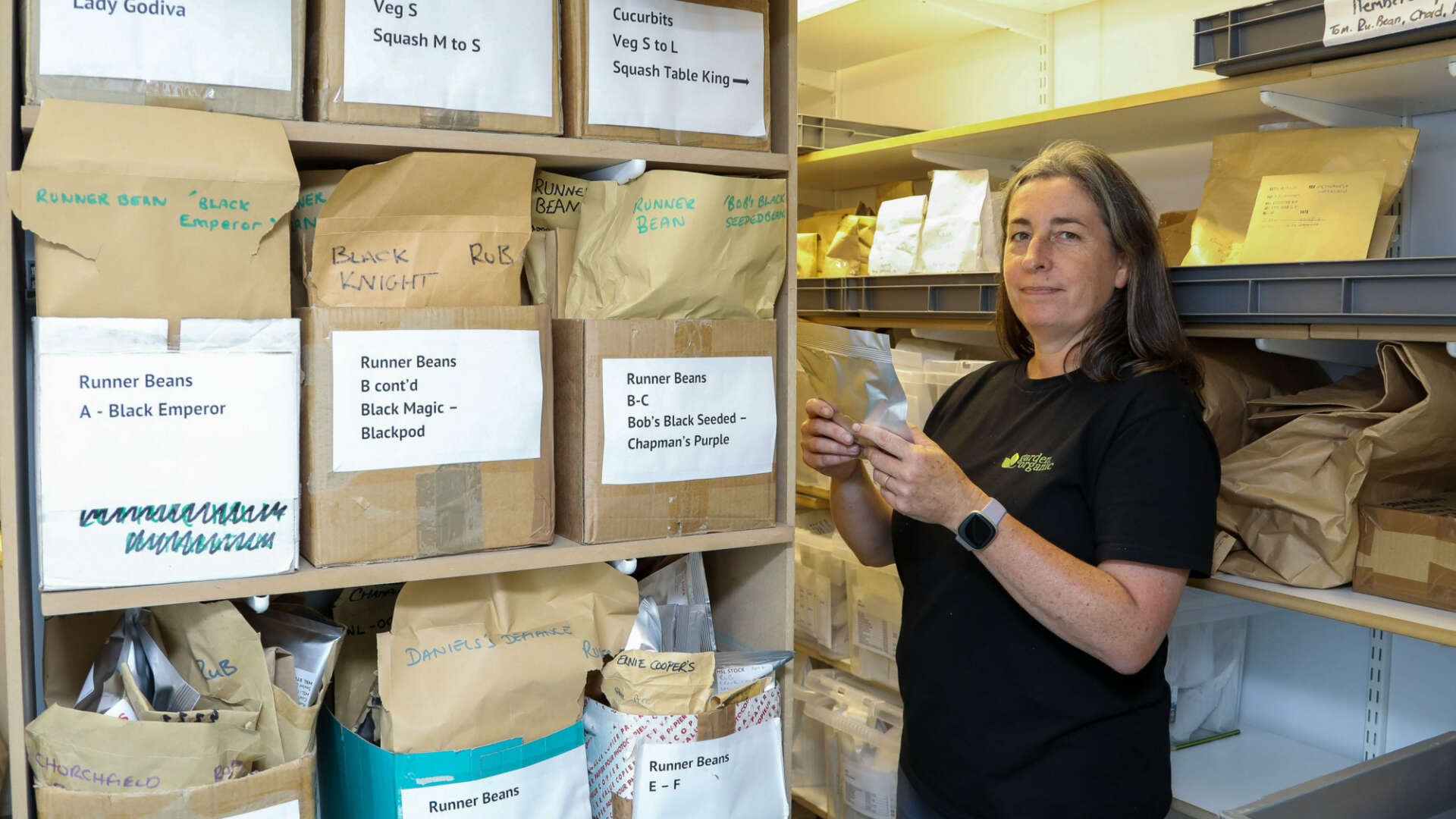 Heritage seed library at Ryton